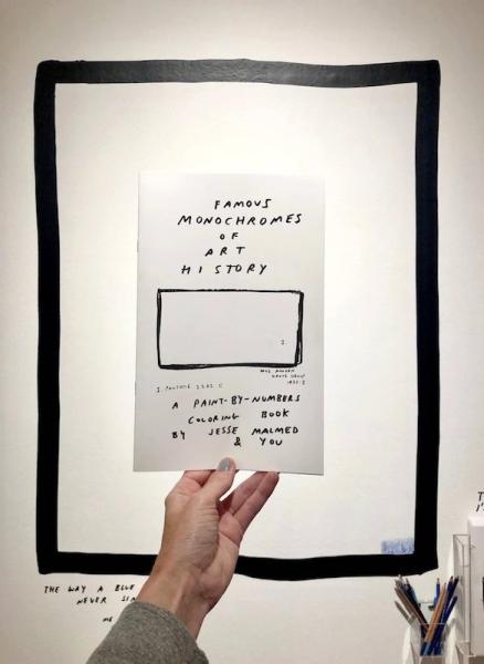 Famous Monochromes of Art History: a Paint-by-Numbers Coloring Book