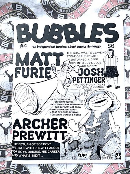 Bubbles #4 Independent Fanzine About Comics and Manga
